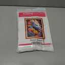 Redxing Stamped Cross Stitch Kits - Beach Night Landscape Counted Cross Stitch Kits for Beginners Adults Needlepoint Cross-Stitch Patterns-Flower Dragon 16x20 inches (ArtsKit29)