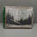 Winter Forest Wall Art 12x16 Framed Canvas Print, Neutral Nature Snow Pine Tree Landscape Painting, Rustic Woodland Artwork Living Room Bedroom Entryway Farmhouse Christmas Holiday Home Decor, Pine Forest 