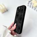 2 x NITITOP Compatible with iPhone 14 Plus Case Cute Sunflower Floral Design for Women Girls Flower Artistic Soft TPU Shockproof Protective Full Camera Protection Cover - Black