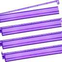 Mahjong Racks with Pushers 4PCS Set Majiang Tile Holder Acrylic Mahjong Racks Accessories and Gifts, Standard