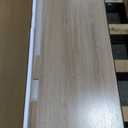 SHW 55 x 28 Inches Electric Height Adjustable Standing Desk with Drawer and Memory Preset, Maple