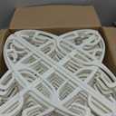 HOUSE DAY Plastic Clothes Hangers 36 Pack, Sweater Hangers No Shoulder Bump, Thick Heavy Duty Coat Hanger for Closet, White Wide Hanger with Non-Slip Hook for Sweaters, Suits, Dresses, Jackets, Pants