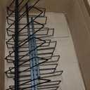 Sorbus Wall Mount Wine Rack  Holds 12 Bottles  Black Metal Wine Bottle Holder for Wall, Modern Wine Rack for Home Bar, Kitchen