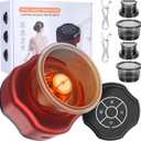 2 Pack Smart Cupping Set Massager,4 in 1 Electric Cupping Set,Red Light Relieves Muscle Soreness,Circulation & Tighter Skin,Portable Electric Cupping Kit