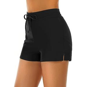 Tournesol Women's Swim Shorts High Waisted Bathing Suit Bottoms Tummy Control Swimsuit Tankini Boy Shorts Black Size M Tournesol Women's Swim Shorts High Waisted Bathing Suit Bottoms Tummy Control Swimsuit Tankini Boy Shorts Black Size M
