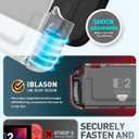 i-Blason for Nintendo Switch 2 Case 2025, Durable Slim Matte Clear Anti-Fingerprint Protective Hard Case with Dockable Comfortable TPU Grip Compatible with Joycon Controller & Docking Station - Frost