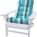 Enipate Weather Resistant Adirondack Chair Cushions High Back Indoor Outdoor Patio Tufted Thicken Lounge Cushion Seat Pads