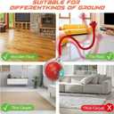 Interactive Cat Toys Ball for Indoor Cats,[2025 Newly Upgraded] Agile Moving Cat Ball with Elastic Mesh Tail,Automatic Kitten Toys for Bored Indoor Adult Cats,Motion Activated (Red)