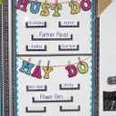 Teacher Created Resources Chalkboard Bright's Magnetic Pockets - Large (20721)