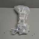 AddGrace Closet Rod Bracket Heavy Duty Shelf Brackets 10 Inch White Wall Mounted Closet Rod Support with Pole Holder Industrial Iron Shelving Supports with Hook (4 Pack)