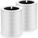 Core 600S Replacement Filter for LEVOIT Core 600S-P Smart Air Purifier, Core600S-RF, 3-in-1 Ture HEPA Activated Carbon Filter for Home Large Room, 2 Pack