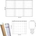 Large Dry Erase Wall Calendar - 60 x 38" Undated Blank 6 Month Calendar - Giant Whiteboard 6 Month Poster - Premium Laminated Undated Planner for Classroom, Office, Project & Family Schedule