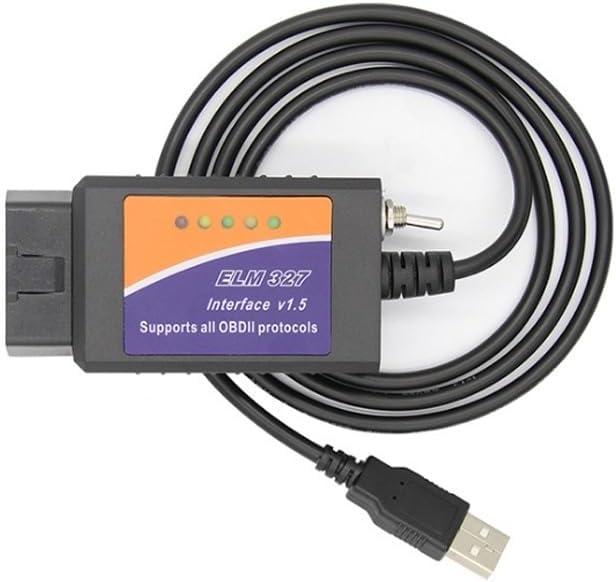 Obd2 Elm327 USB for FORScan with MS HS CAN Switch Compatible with Forscan Adapter for Ford F150 F250 Lincoln Mazda Mercury Code Reader Vehicle Scanner Diagnostic Programmer Tool