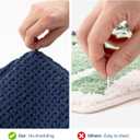 GRANNY SAYS Blue Bathroom Rugs, Absorbent Bath Mats 24" x 16", Soft Chenille Bathroom Mat, Small Bath Rugs Non Slip Washable, Quick Dry, Thin, Rug for Tub and Shower