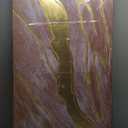 VAYIMDH Minimalist Wall Decor Line Art Gold Modern Wall Art Abstract Green White Textured Artwork for Living Room Dining Room Bedroom Picture 24x48 Inch