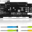 ASODI PC03XL Laptop Battery Replacement for HP Pavilion x360 14 Convertible PC 14-DW 14-DY 14-DH 14-BA 14-CD 15-ER Series Notebook M24648-005 HSTNN-OB1W M24421-271 M24421-AC1 11.55V 43.3Wh 3560mAh