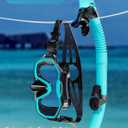 Snorkeling Gear for Adults Kids, Dry-Top Snorkel Set, 180Panoramic Wide View Diving Mask Breathing Freely Snorkel Mask for Snorkeling Scuba Diving Swimming Travel