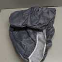 LUSHVIDA Round Waterproof Table Cover Elastic Tablecloth Vinyl Fitted Table Cover Elastic Edged Plastic Table Cloth (Wood Gray, Best for Up to 45"-56" Round)