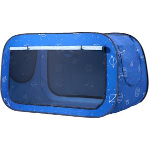 VEVOR Bed Tent, 78.74" x 41.34" x 47.24" Twin Size 2 Doors Block Out Light Sleeping Bed Canopy Breathable Dream Tent with 0.33 in Fiber Poles on Bed Privacy for Indoor Sleeping Tents