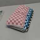 Hand Towels 5 Pack - Cotton Face Towels Soft, Absorbent, and Decorative Checkered Design for Bathroom, Kitchen, Gym, and Spa - 13 x 29 Inches for Any Occasion