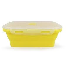 Annaklin Collapsible Food Storage Containers with Lids, Small Silicone Snack Containers, Stackable Portion Control Containers, Mini Fridge Organizer, Microwave Freezer Dishwasher Safe, 6.5oz, 2 Pack