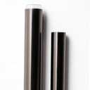 Deco Window 3/4 Inch Adjustable Black Nickel Single Curtain Pole Without Brackets - 52" to 144"