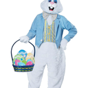 Adult Deluxe Easter Bunny Costume, Size XL