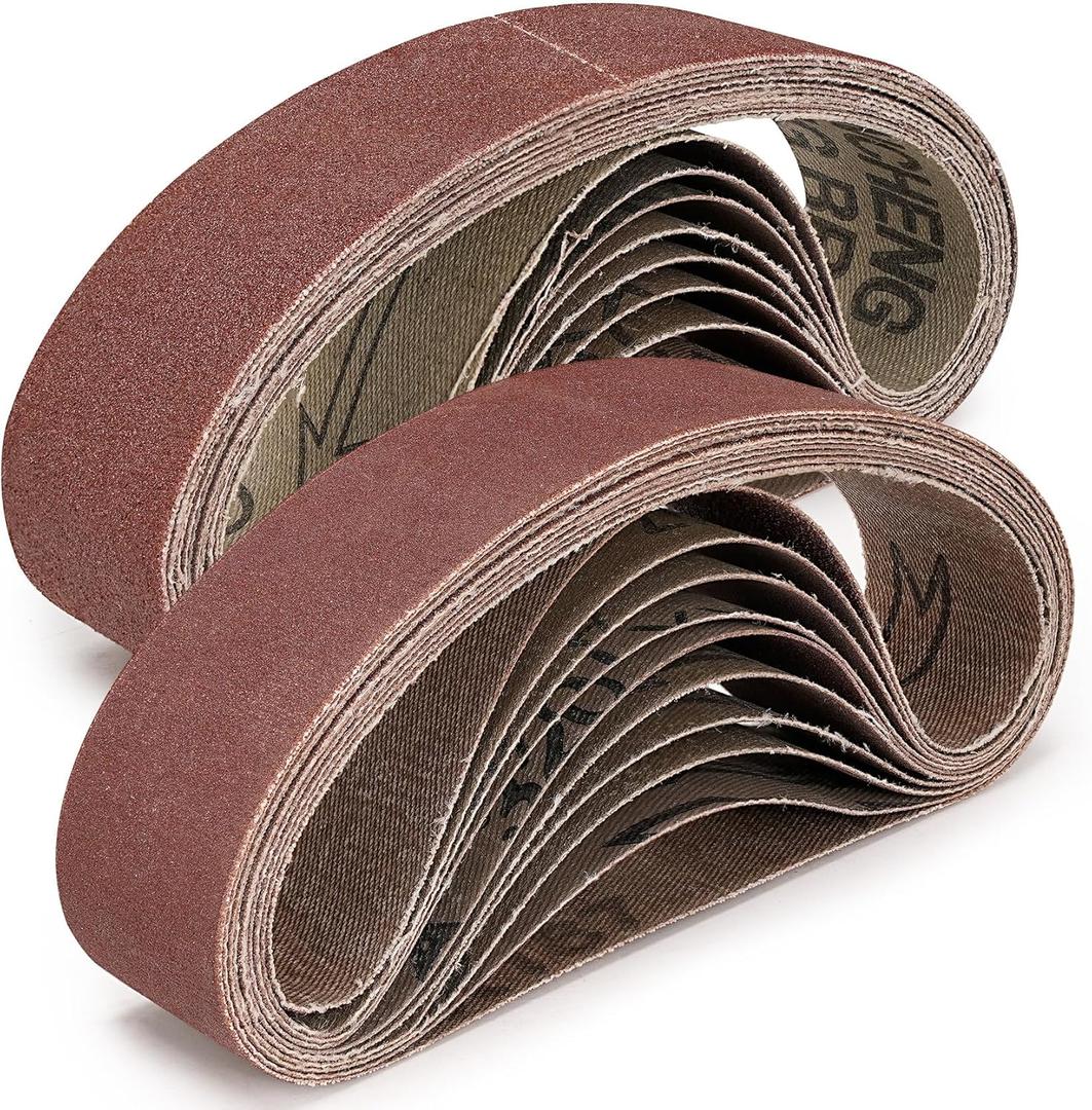 20 Pack 1.2" x 13" Replacement Knife Sharpener Sanding Belt 120/240/400/800/1000 Grit Aluminum Oxide Sander Belt