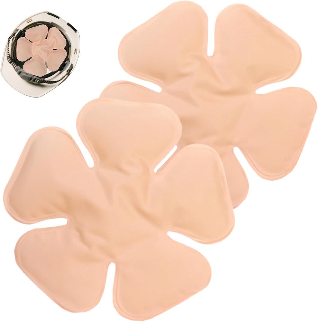 Head Gel Ice Pack for Helmets,Head Gel Ice Pack, Helmet Ice Packs, Used for Catcher Helmets,Relieve Summer Heat and Keep Cool, Reusable Cooling Insert for Outdoor Sports, Riding (2PCS) (Pink)