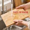 Bamboo Cutting Board for Kitchen - Wood Chopping & Charcuterie Board | Made with Moso Bamboo - Double Sided Butcher Block (13.2" x 9.8" / 33.5 x 25 cm)