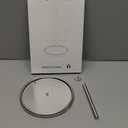 Paper Towel Holder Countertop, Standing Paper Roll Holder with Anti Slip Weighted Base, Stainless Steel Freestanding Paper Towel Holder for Kitchen, Silver