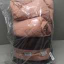 CLOTHKNOW Pink Queen Comforter Set Dusty Rose Bedding Comforter Sets Women Girls Comforter Blush Comforter Mauve Queen Comforter Set