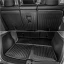 OEDRO Floor Mats for Tesla Model Y Juniper 2025-2026, Front & Rear Mats with Cargo Liner and Seatback Protector, Custom Fit TPE All-Weather Odorless Non-Slip Black Accessories
