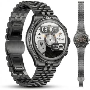 2026 Rotating Bezel Smart Watch for Men with Bluetooth Call, Heart Rate, Blood Pressure, SpO2, Sleep Monitor, Waterproof Round Watch with Encoder Knob, 1.32" AMOLED Display, Compatible Android and iOS (Black)