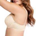 Bali Women's Push-Up Bra, Live It Up Full-Coverage Bras for Women, Cushioned Straps, Full Coverage (Beige) 38DDD