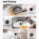 HOTO Wand Cordless Spin Scrubber, Electric Rechargeble Grout Cleaning Brush, IPX7 Waterproof Bathroom Scrubber, 12 Replaceable Brush Heads Version Power Scrubber for Grout, Tiles, Corners, Crevices
