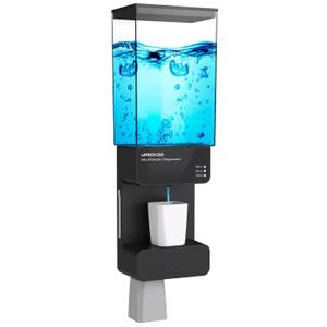 UMICKOO Mouthwash Dispenser for Bathroom 700mL(23.67 Oz),Wall Mounted Mouthwash Dispenser Automatic with Magnetic Cups,Perfect for Kids and Adults