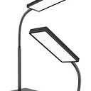 LEPOWER Desk Lamp, 800LM LED for Home Office, 12W Reading for Desk, Eye-Caring Light, Touch Table Gooseneck Lamp, 50 Lighting Modes, Bright for Bedroom, Study (Black)