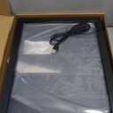 AODK Display Case with LED Lights, Display Cabinet with Glass Storage Shelves, 4-Tier Curio Cabinet for Collectibles with Open Shelf, Black