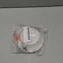 PATIKIL 3.9" Spring Ceiling Cover Plate, Recessed Light Trim Wall Mount Downlight Hole Cap Decorative Panel with Buckle Suitable for 3.1-3.5inch Round Hole Glass Ceiling Openings, White