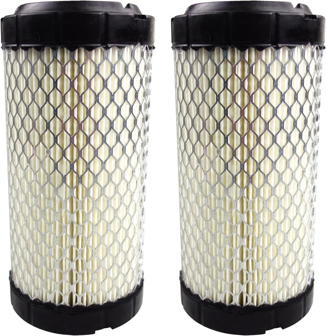 Air Filter Pack of 2 Fit for NAPA 6449 / Baldwin RS3715 / Fleetguard AF25550 / WIX 46449 / John Deere M113621 / Mule 11013-1290 / Kubota 6A10082630, 2 Pack