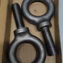 Lifting Shoulder Eye Bolt 5/ 8"-11 X 1-1/ 4" 2 Pcs, Industrial Grade Heavy Duty Forged Steel for Truck Tractor Bucket Use As Towing&Pulling Point