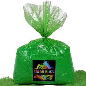 Color Blaze Holi Colored Powder - 25 lbs of Green Powdered Color - for Fun Runs, Color Toss, Rangoli, Powder War, Backyard Party & Festivals - Pack of 1 Big Bag - 25 Pounds in Bulk - Green