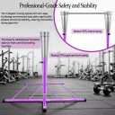 Gymnastics Bar for Kids Girls Ages 3-15 with Ring for Home Indoor Training Equipment- Steady Steel Construction, Anti-Slip, Easy to Assemble, 3' to 5' Adjustable Height