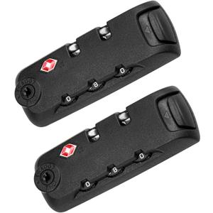 Zoofen 2 Pack Luggage Lock TSA007 Security Lock Luggage Suitcase Baggage Lock