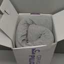 C CUSHION LAB Extra Dense Ergonomic Cervical Pillow for Firm Neck Support - Orthopedic Contour Pillow for Back/Side Sleeper Neck Relief, CertiPURUS Memory Foam Pillow with Organic Cotton Cover