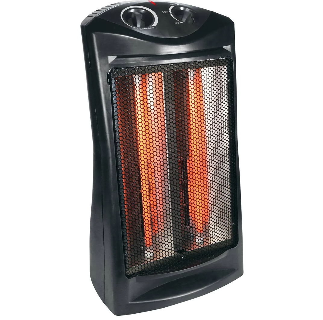 1500W Infrared Quartz Heater with Thermostat