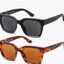 Pack Full Lens Reading Sunglasses for Women - Oversized Sun Readers with UV400 Protection, Spring Hinge Eyeglasses