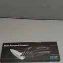 10" Heavy Duty Carpet Cutter, Industrial Scissors, Multipurpose, Professional Soft Grip Stainless Steel (Turquoise)