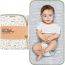 KeaBabies Portable Diaper Changing Pad, Easy Wipe Clean  Foldable Waterproof Baby Changing Mat for Diaper Bag, Compact, Lightweight, 25x13 Newborn, Infant, Baby Changer Travel Essential (Prairie)